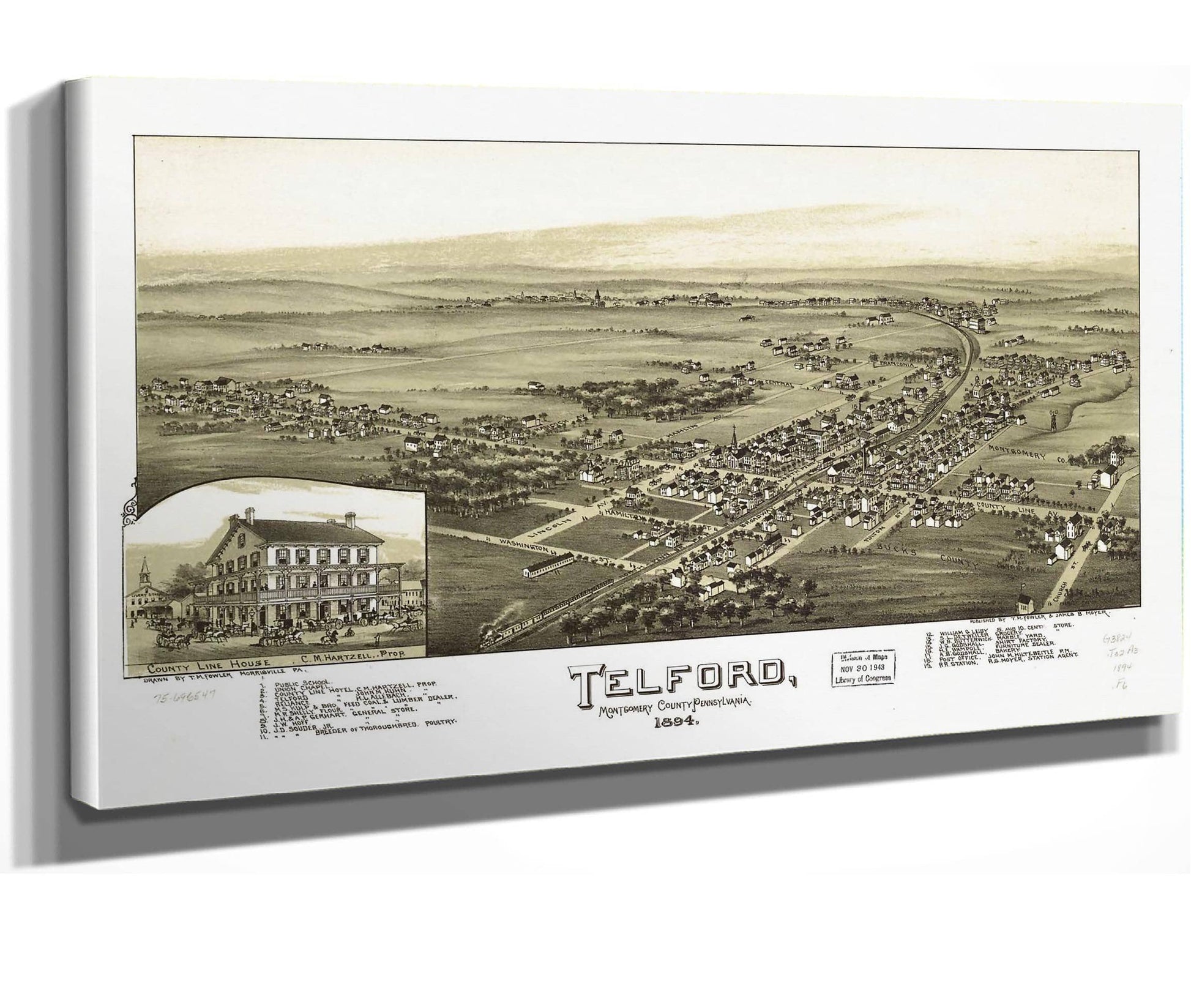Telford Montgomery County Pennsylvania 1894  State Of Pennsylvania