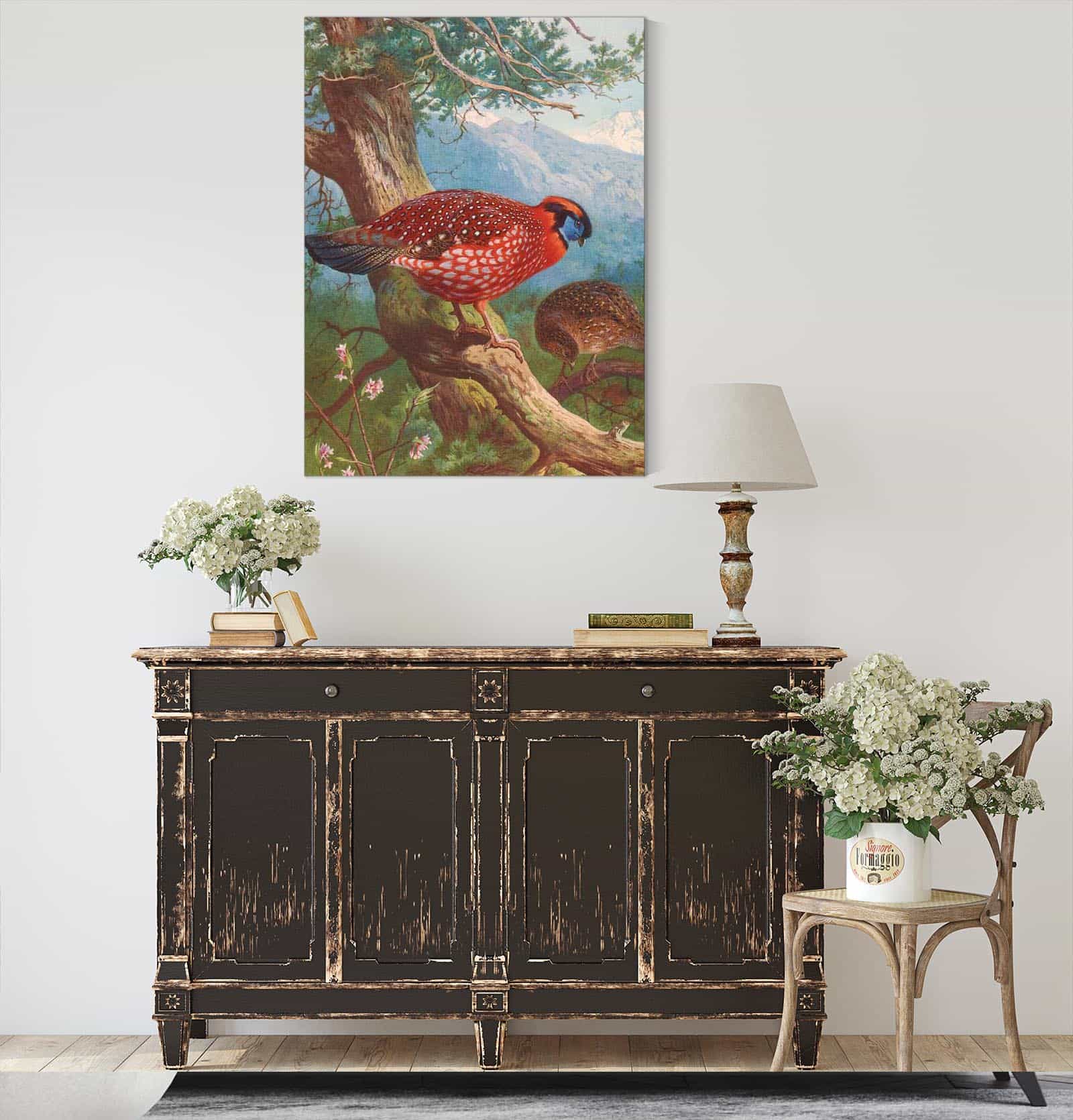 Temmincks Tragopan by Archibald Thorburn