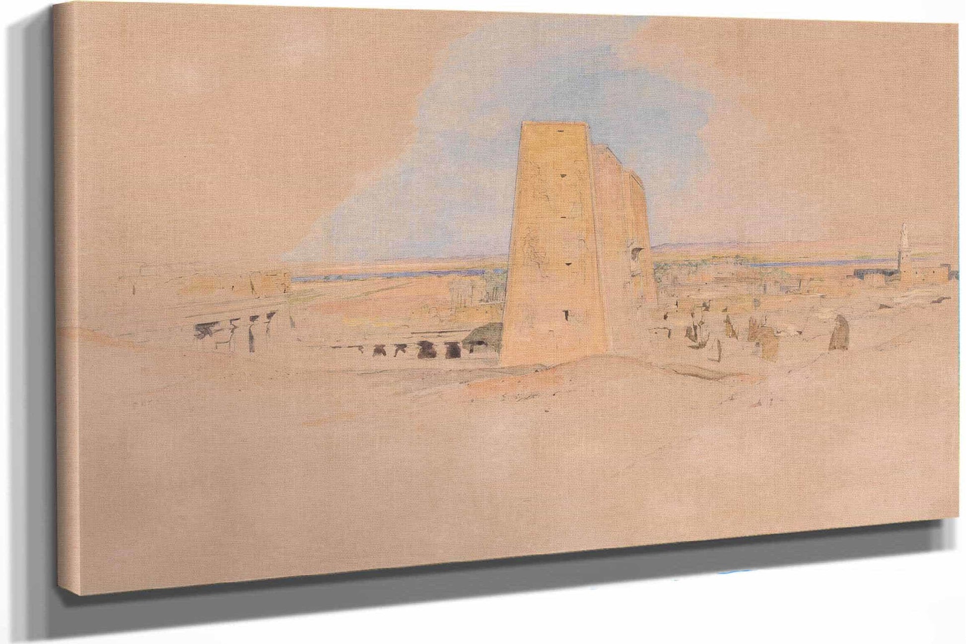Temple Of Edfou Upper Egypt by John Frederick Lewis