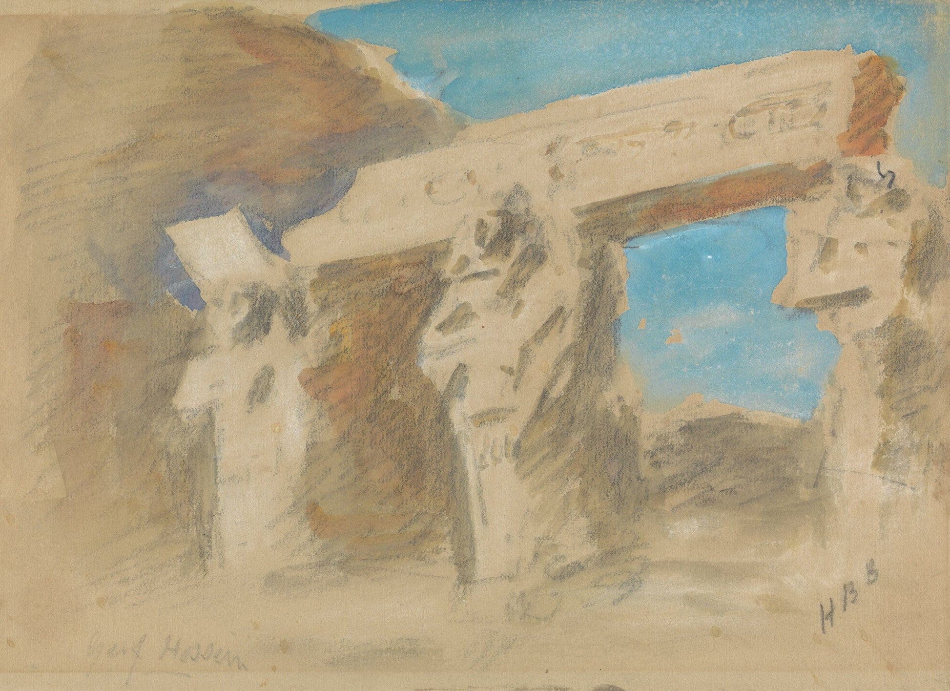 Temple Of Gerf Hussein by Hercules Brabazon Brabazon