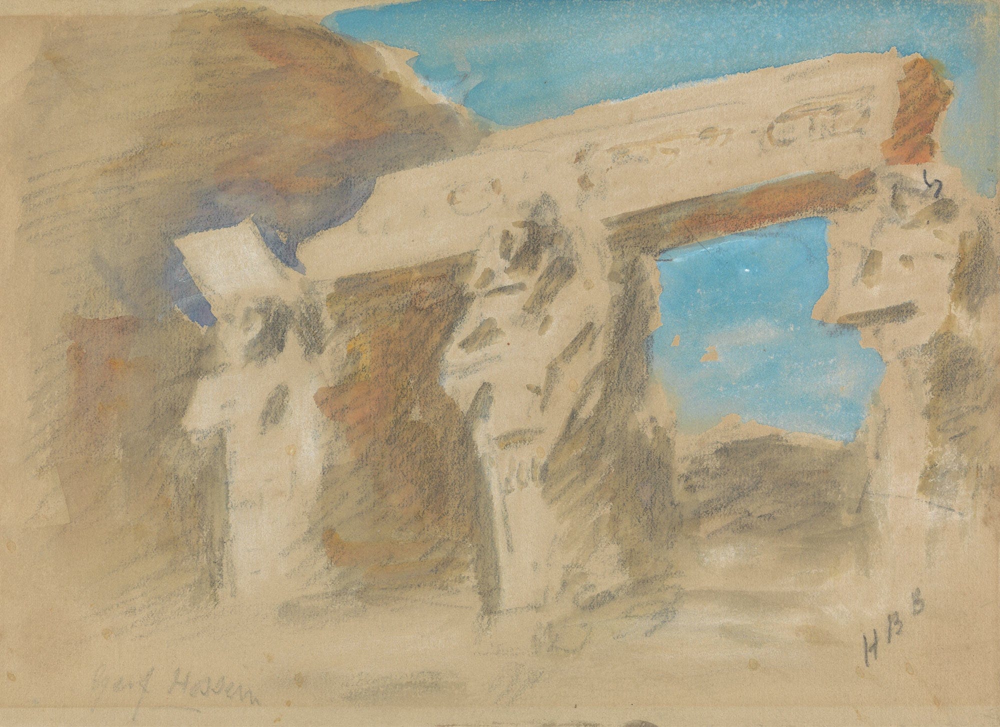 Temple Of Gerf Hussein by Hercules Brabazon Brabazon