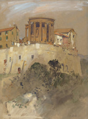 Temple Of Vesta At Tivoli by Hercules Brabazon Brabazon