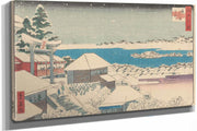 Temple Steps In Snow by Ando Hiroshige