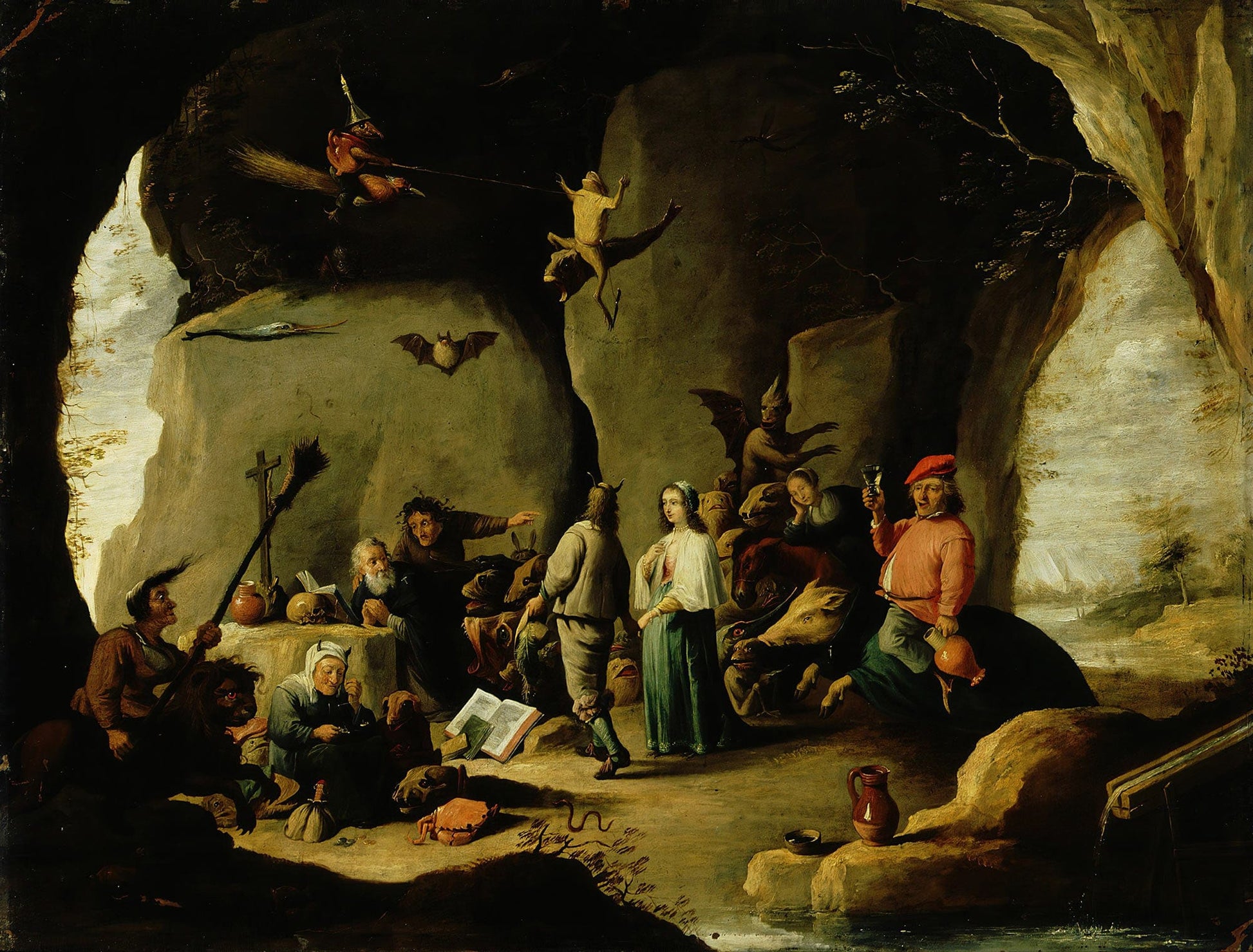 Temptation Of St Anthony Th Century by David Teniers The Younger