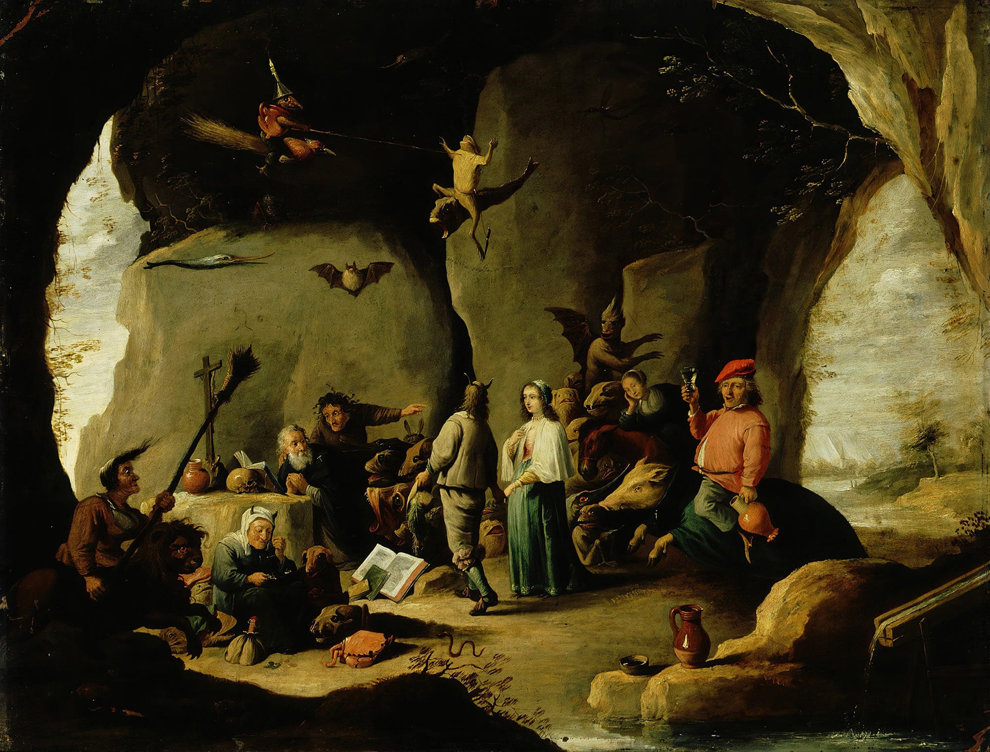 Temptation Of St Anthony Th Century by David Teniers The Younger