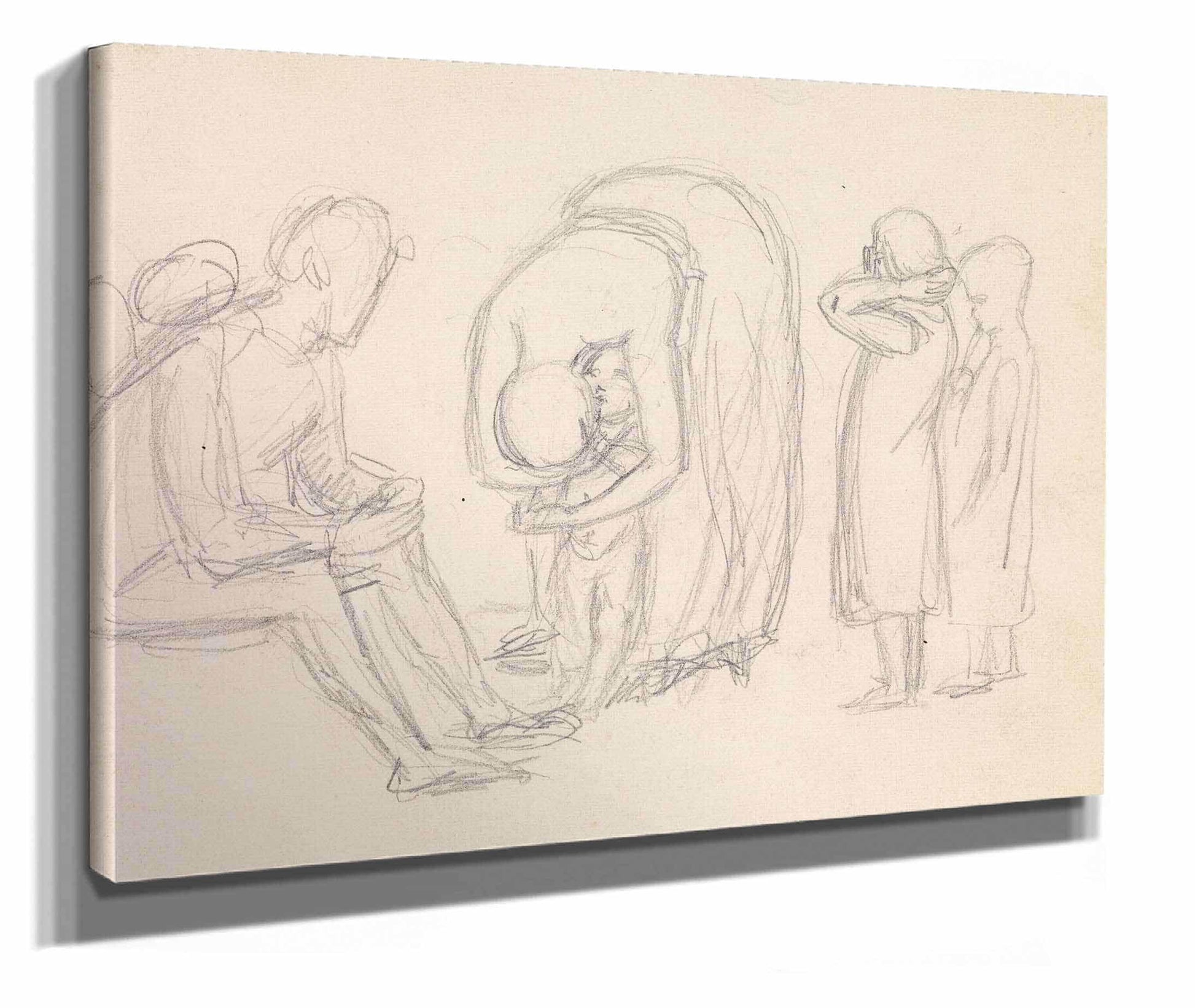 Tennysons Dora Figure Studies by Sir John Everett Millais