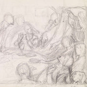 Tennysons The Day Dream Sketch Of The King And Courtiers Awakening The Revival by Sir John Everett Millais