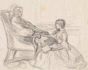 Tennysons The Grandmothers Apology Figure Study by Sir John Everett Millais