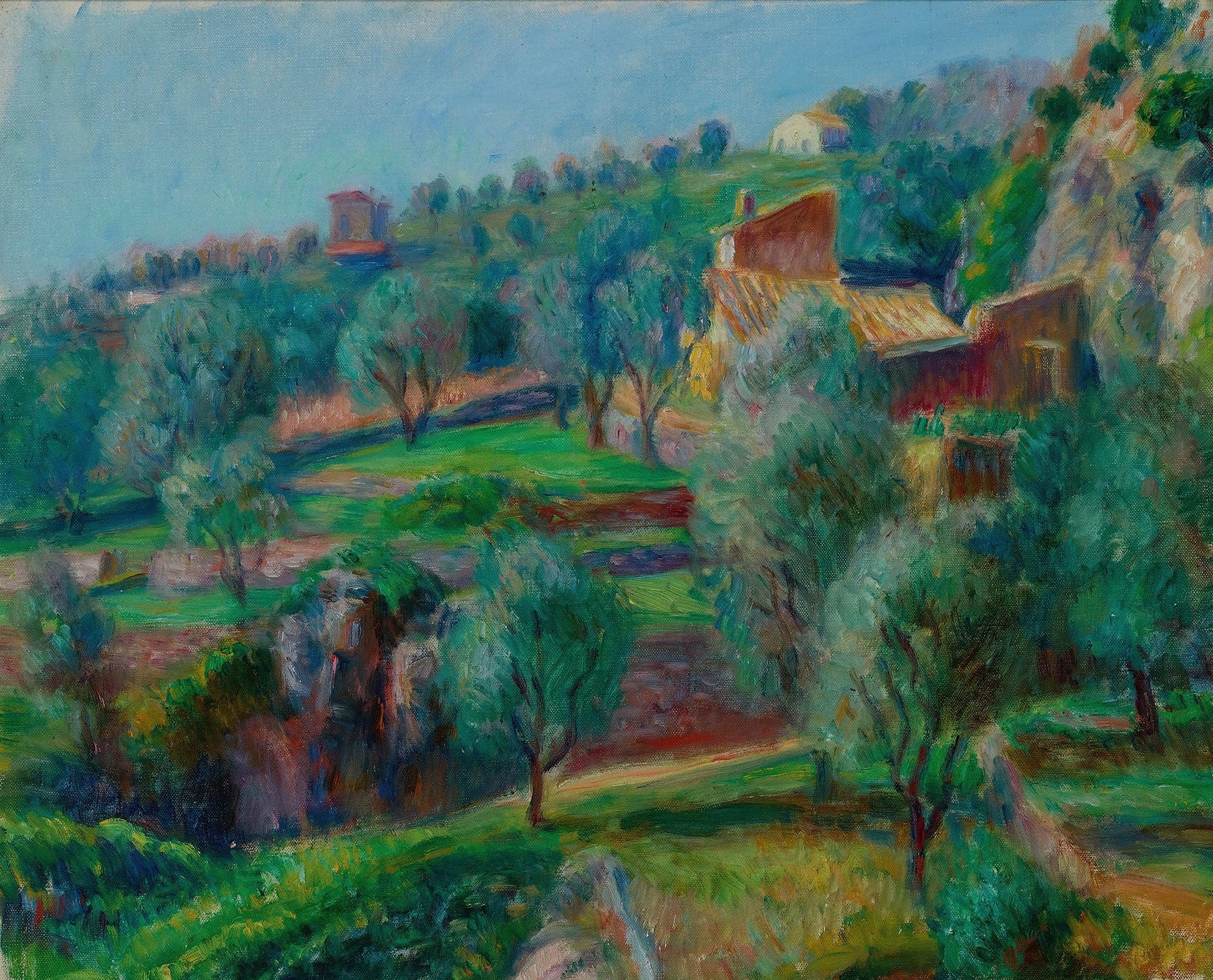 Terraces South Of France by William James Glackens