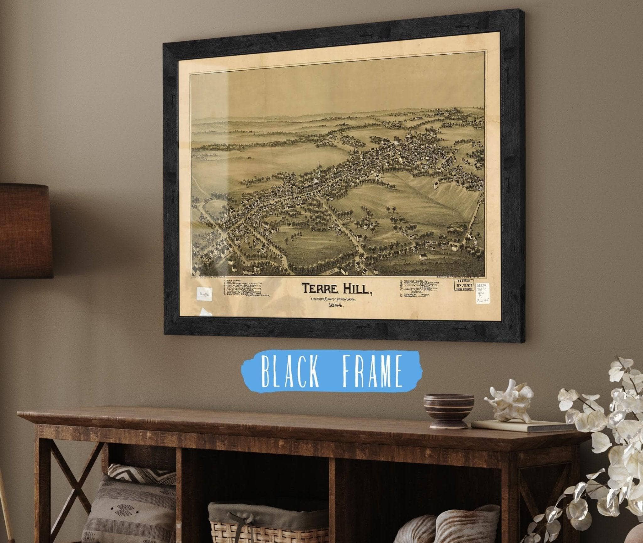 Terre Hill Lancaster County Pennsylvania 1894 State of Pennsylvania