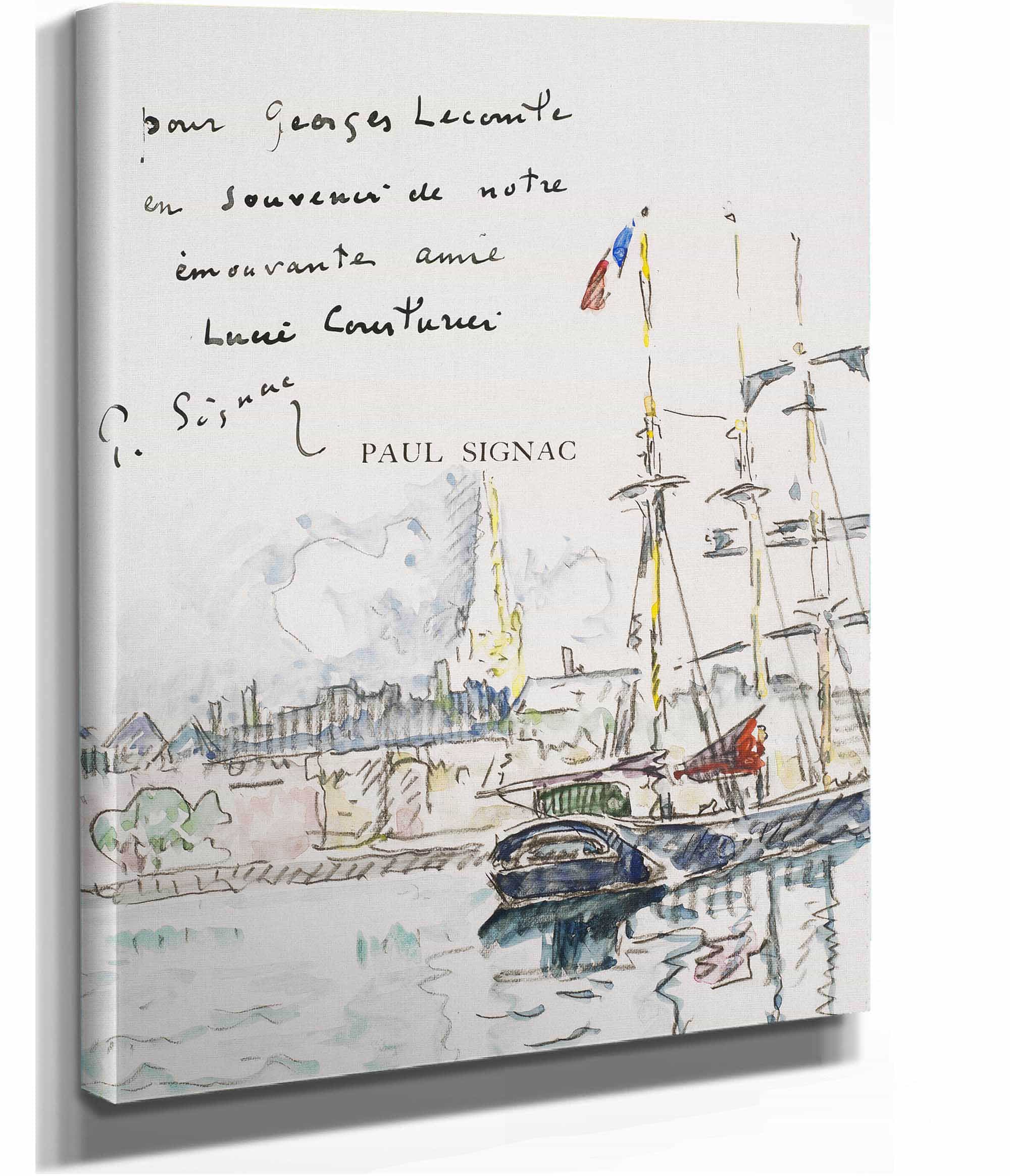 Terreneuva A Lancre Au Large Dun Port Breton by Paul Signac