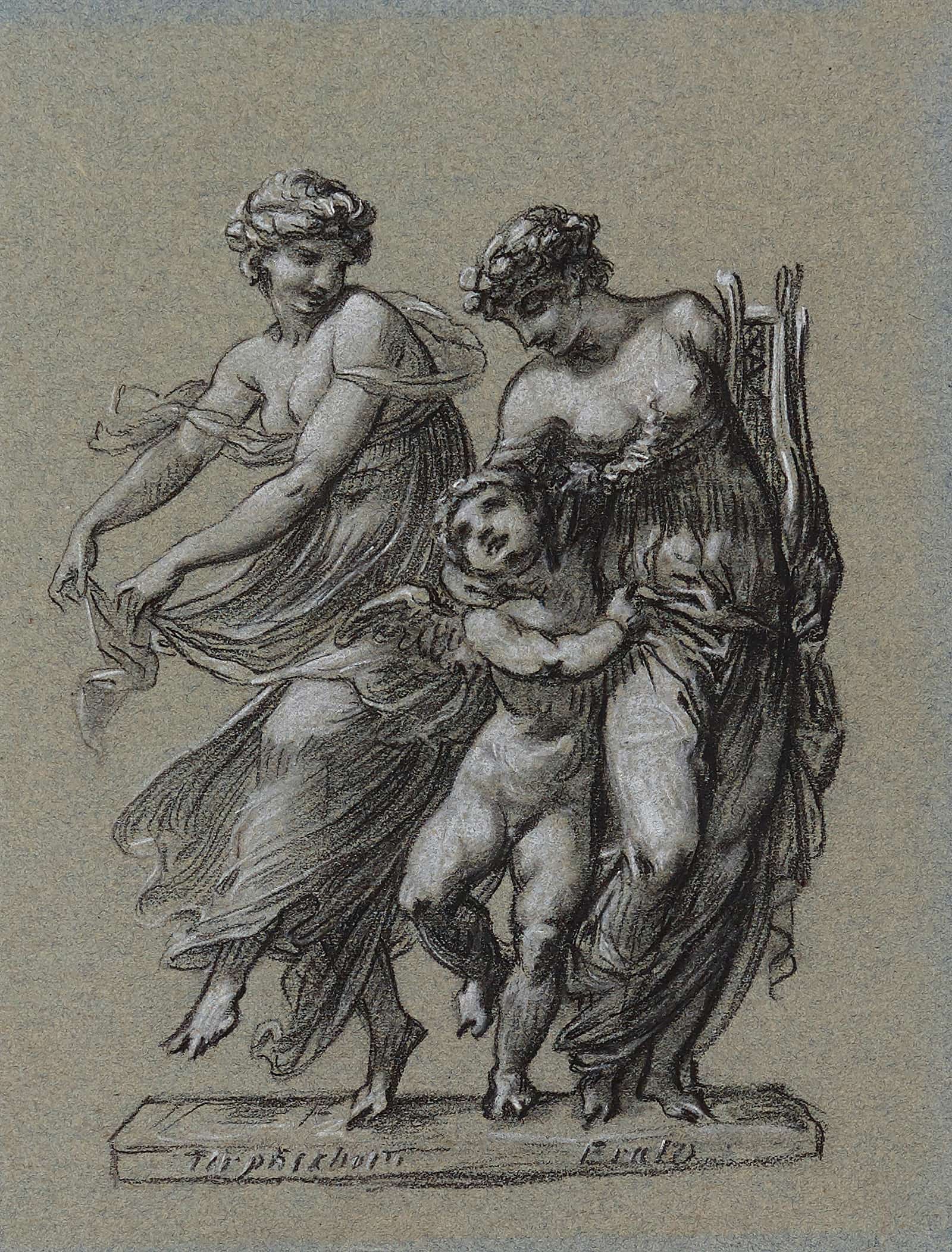 Terspichore Et Erato by Pierre Paul Prudhon