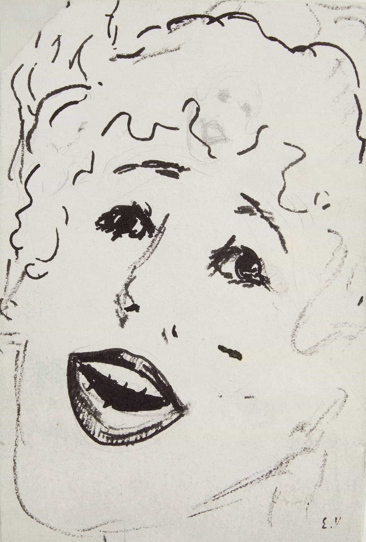 Tete De Chanteuse by Edouard Vuillard