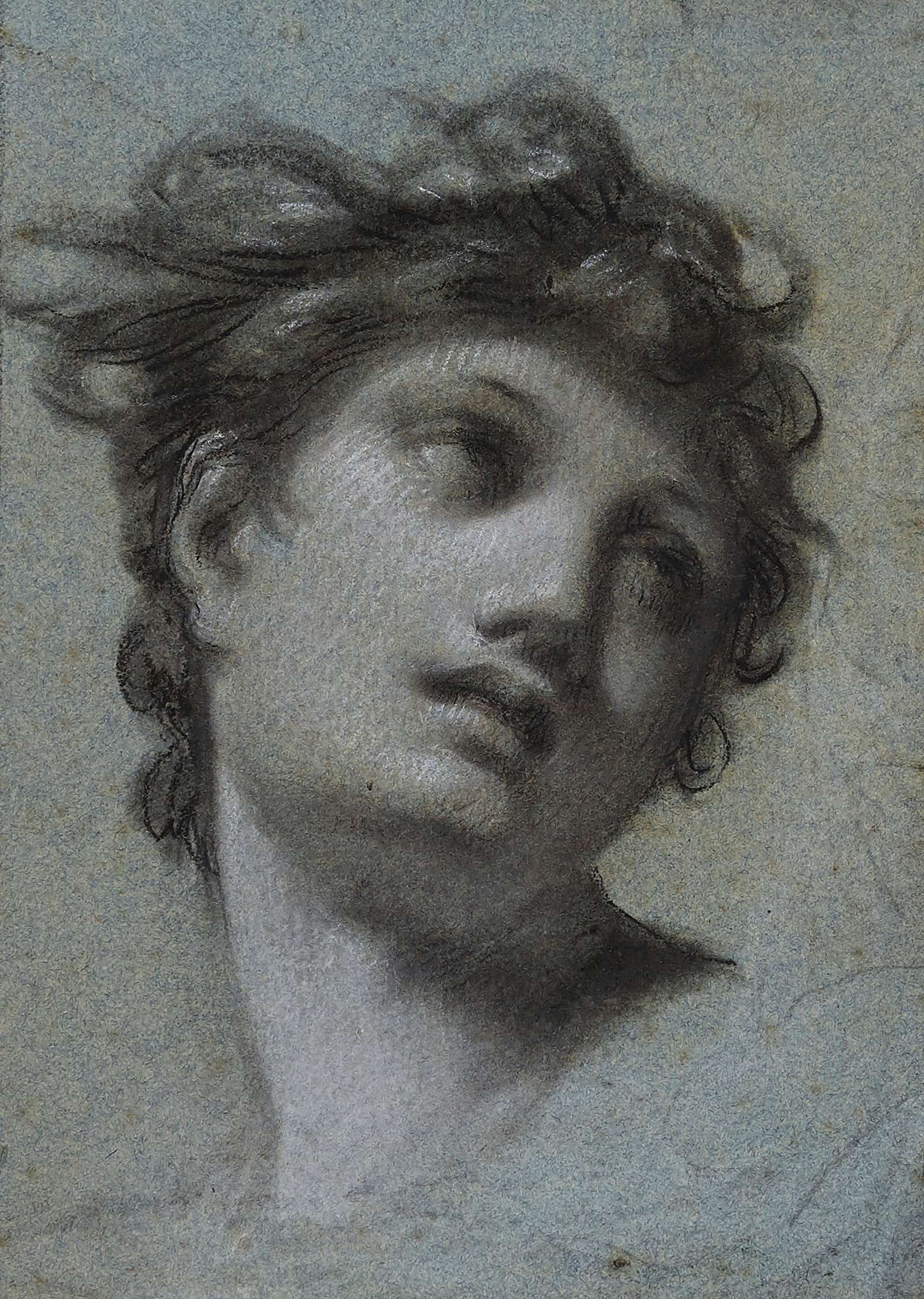 Tete De Femme by Pierre Paul Prudhon