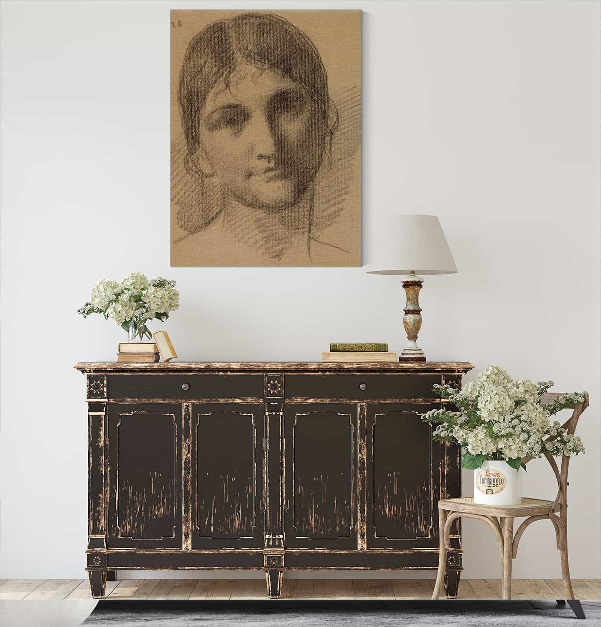 Tete De Femme by Pierre Puvis De Chavannes