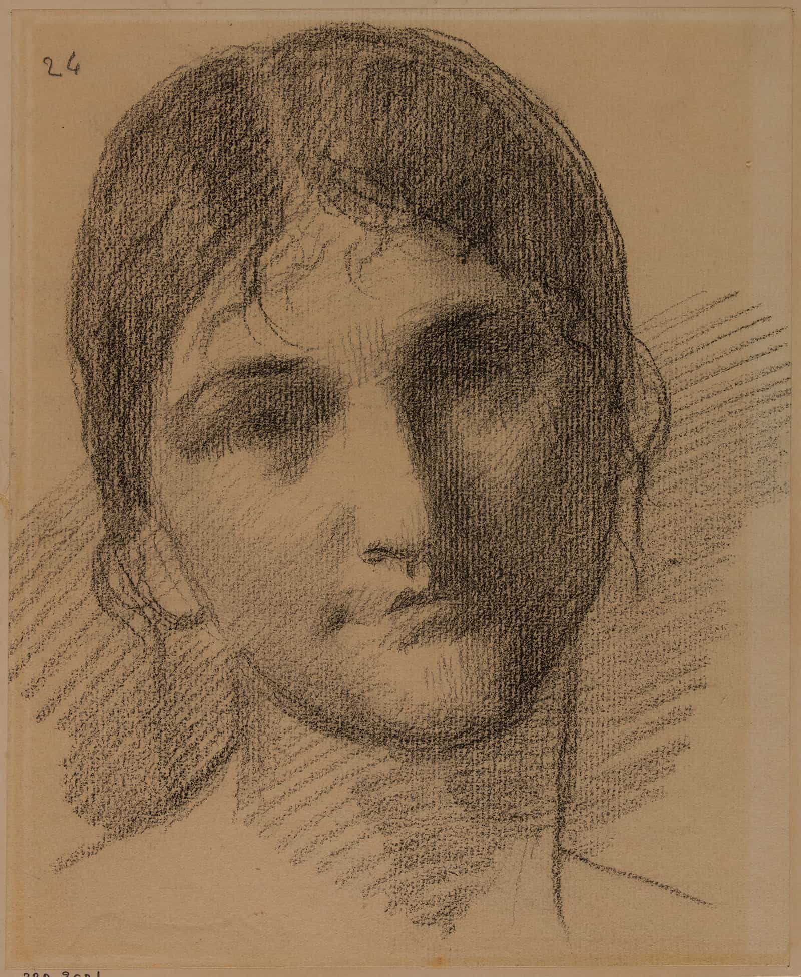 Tete De Femme by Pierre Puvis De Chavannes