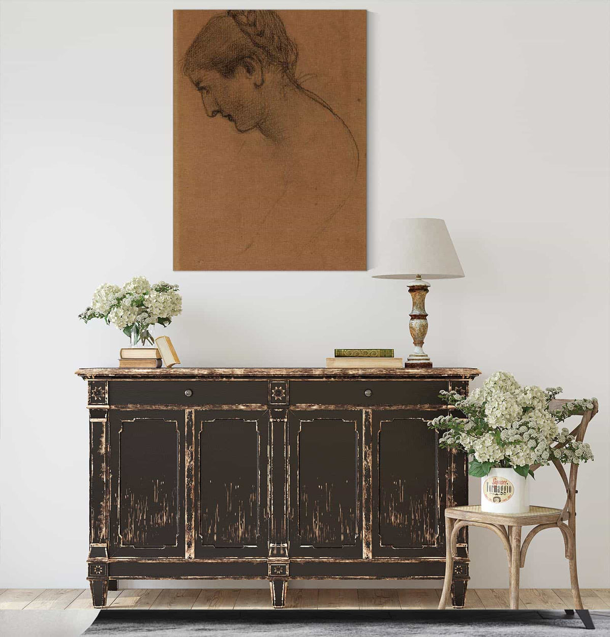 Tete De Femme Ii by Pierre Puvis De Chavannes