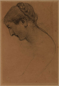 Tete De Femme Ii by Pierre Puvis De Chavannes