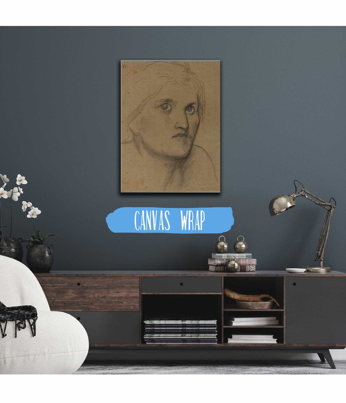 Tete De Femme Iii by Pierre Puvis De Chavannes