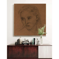 Tete De Femme Iv by Pierre Puvis De Chavannes