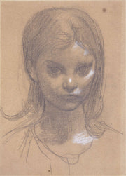 Tete De Fillette by Pierre Puvis De Chavannes