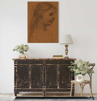 Tete De Fillette Ii by Pierre Puvis De Chavannes