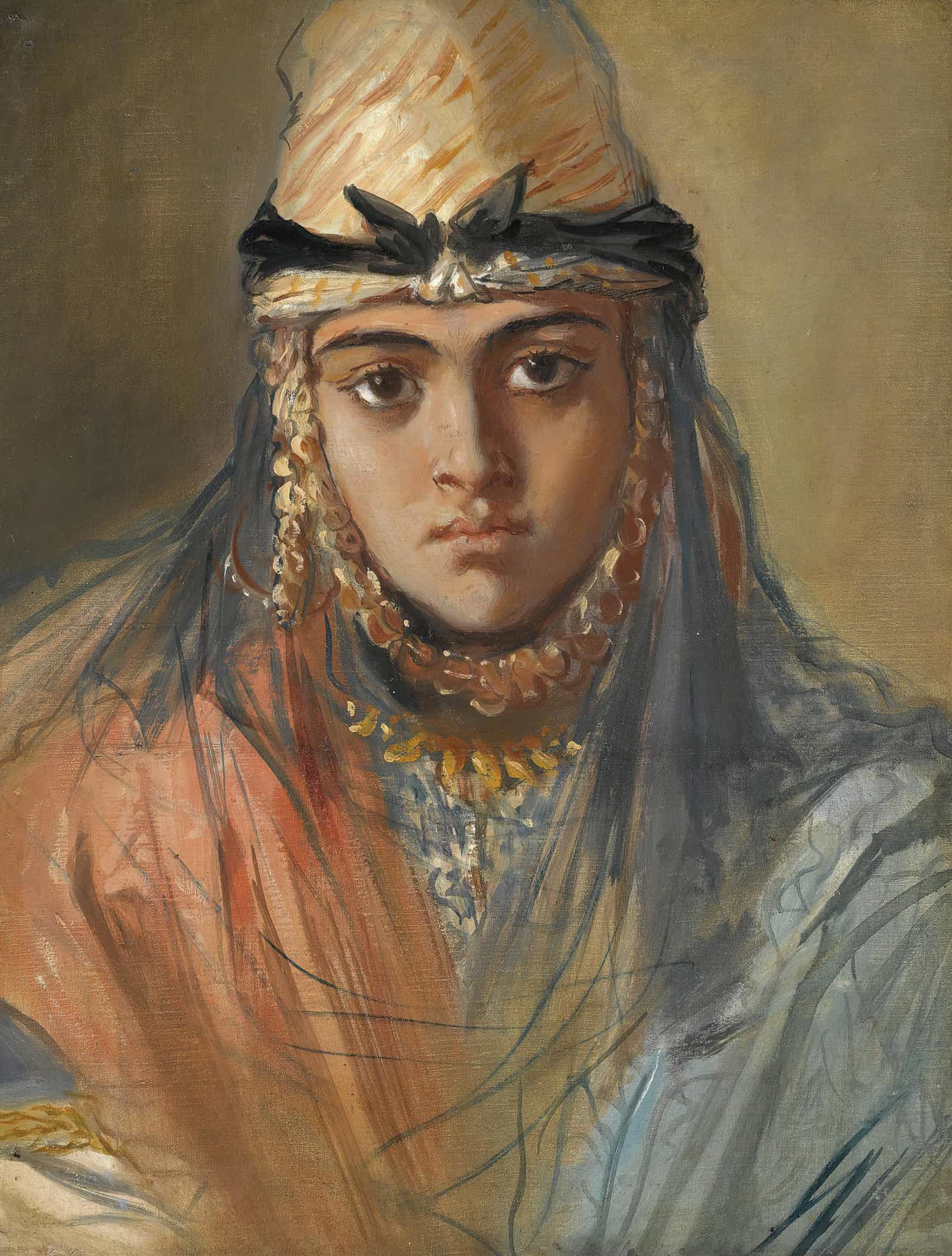 Tete De Jeune Algerienne Juive by Theodore Chasseriau