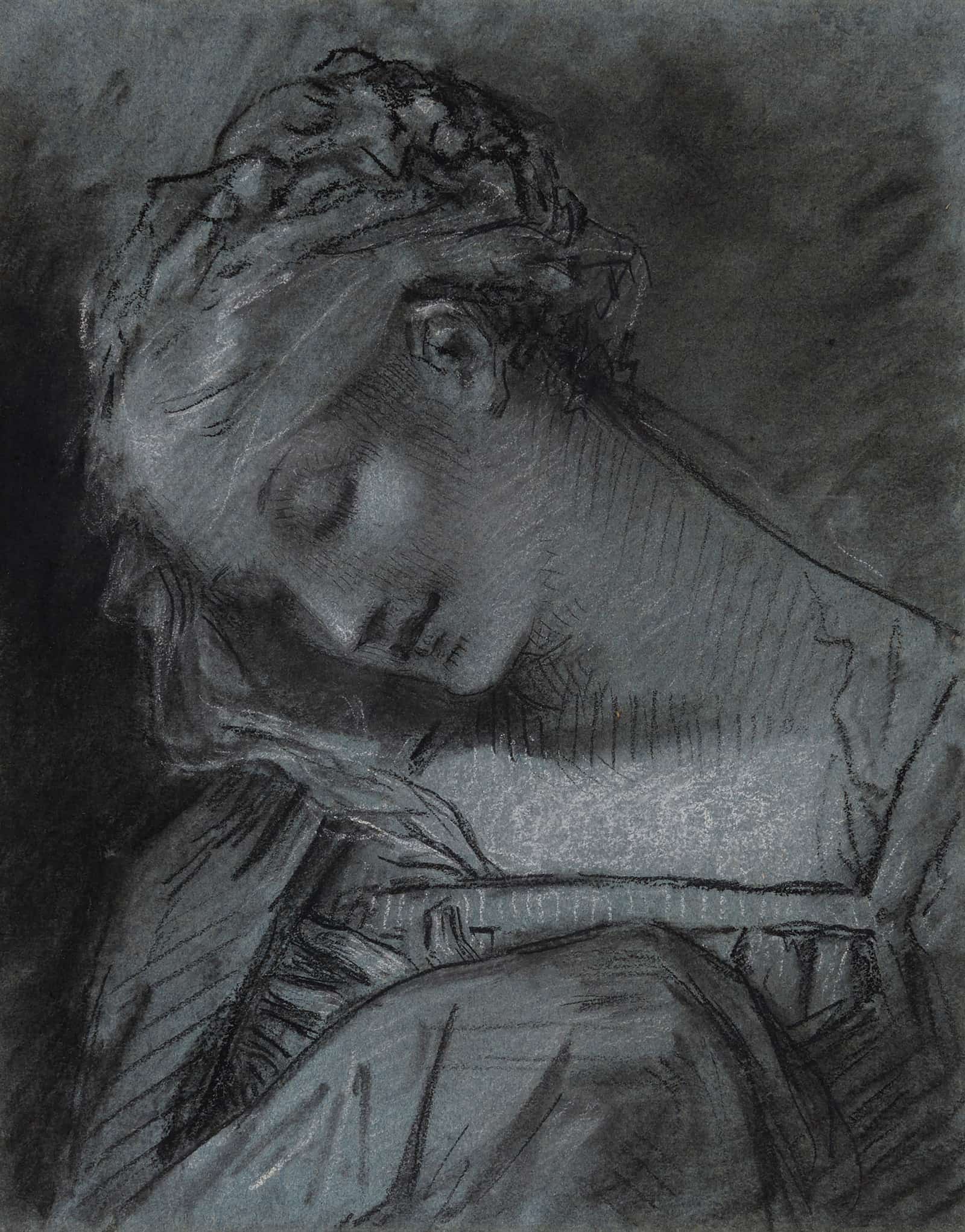 Tete De Vierge by Pierre Paul Prudhon
