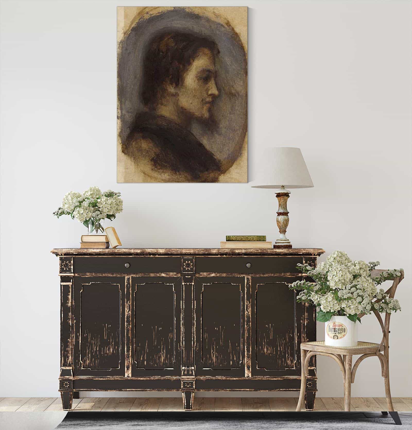 Tete Dhomme by Narcisse Virgile Diaz De La Pena