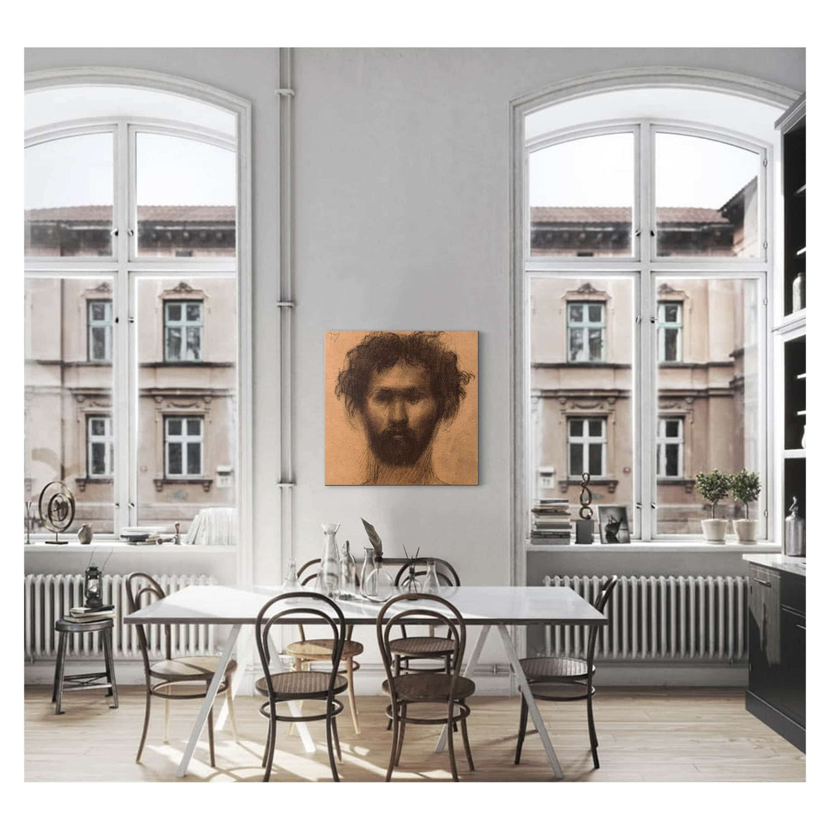 Tete Dhomme by Pierre Puvis De Chavannes