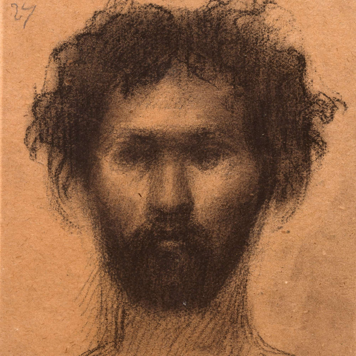 Tete Dhomme by Pierre Puvis De Chavannes