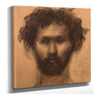 Tete Dhomme by Pierre Puvis De Chavannes