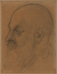 Tete Dhomme by Pierre Puvis De Chavannes