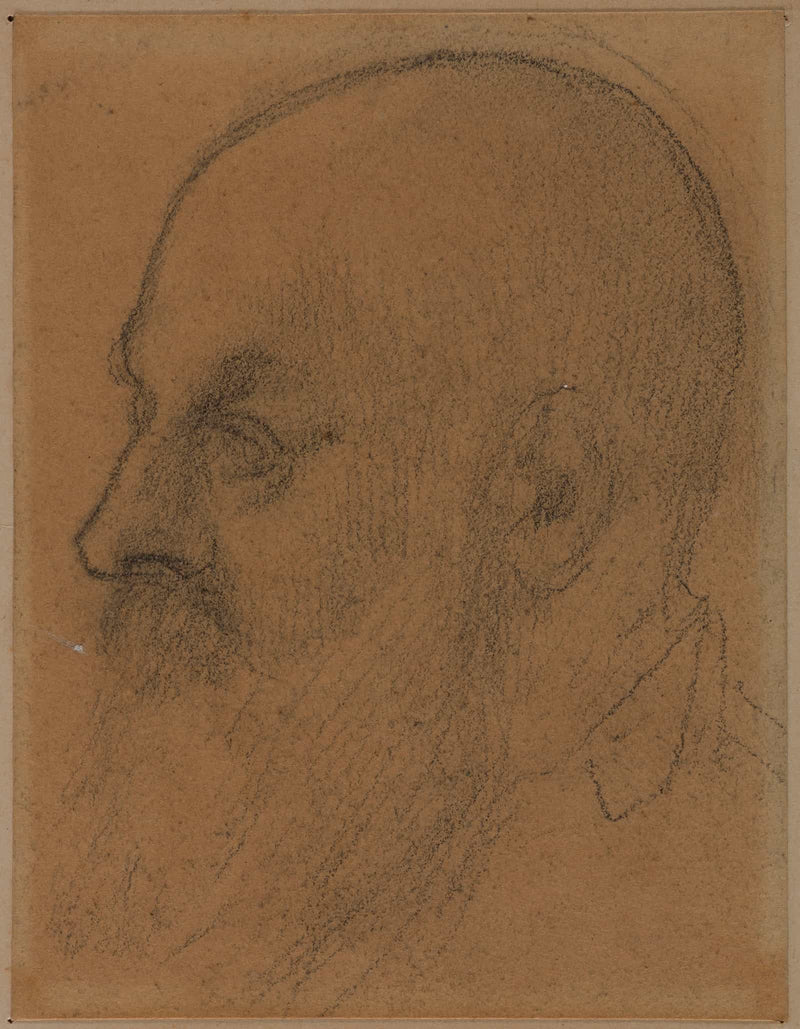 Tete Dhomme by Pierre Puvis De Chavannes