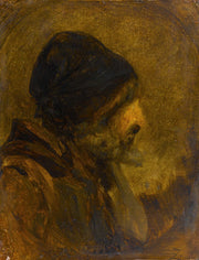 Tete Dhomme Dapres Rembrandt by Felix Ziem
