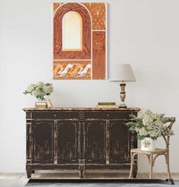 Tetes De Chevres Semis Flamant Plaque Cuivre Fondu by Maurice Pillard Verneuil