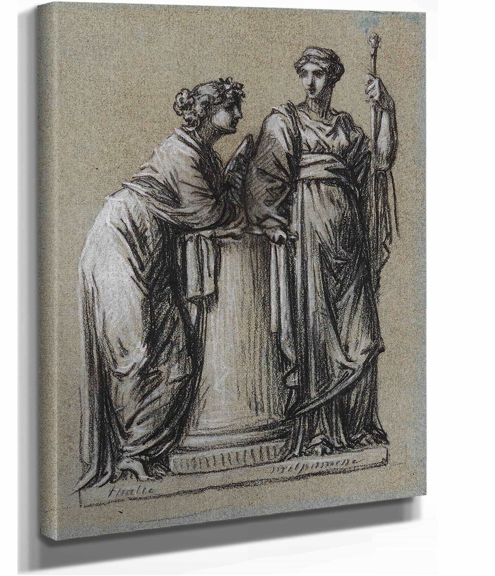 Thalie Et Melpomene by Pierre Paul Prudhon
