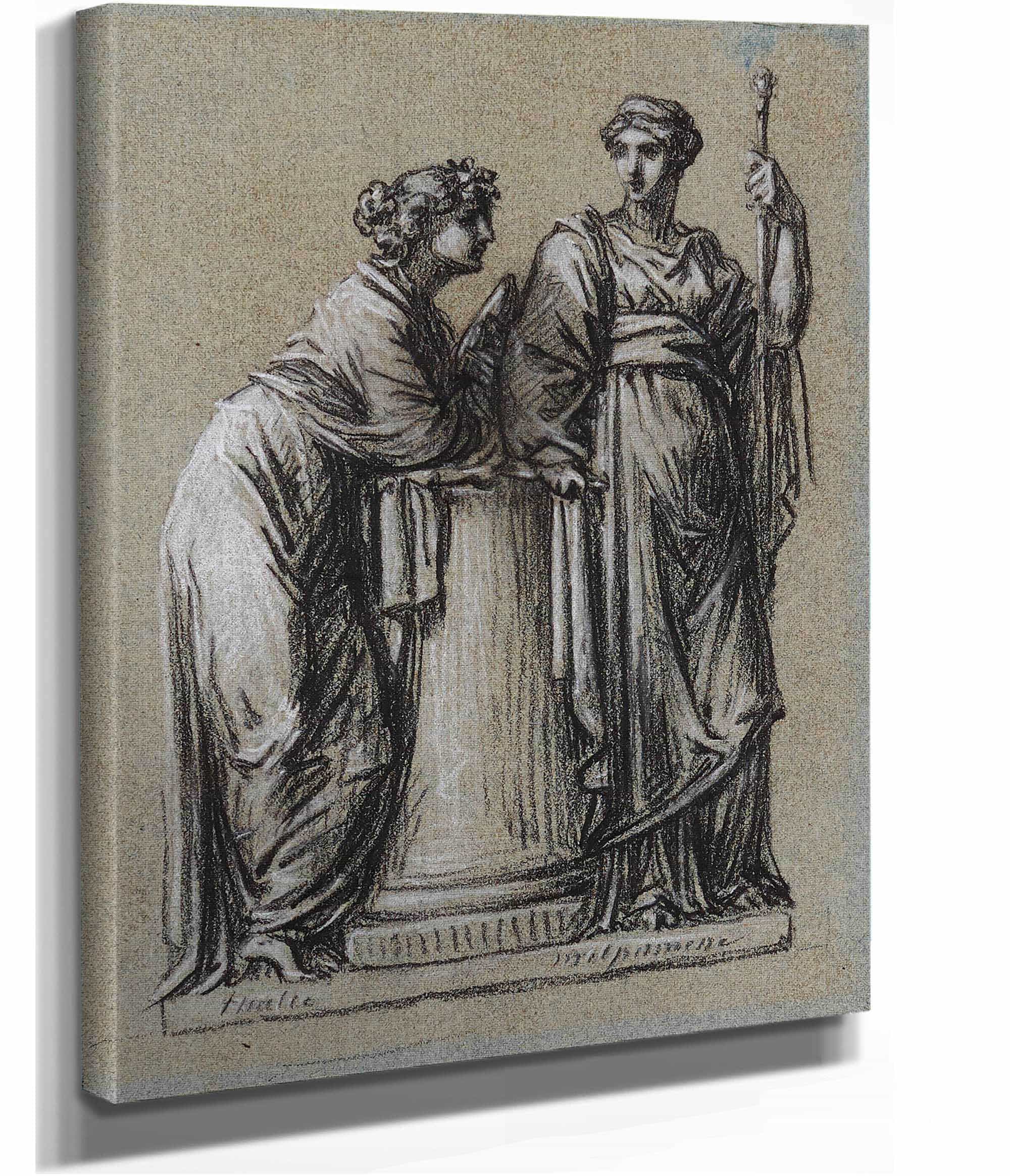 Thalie Et Melpomene by Pierre Paul Prudhon