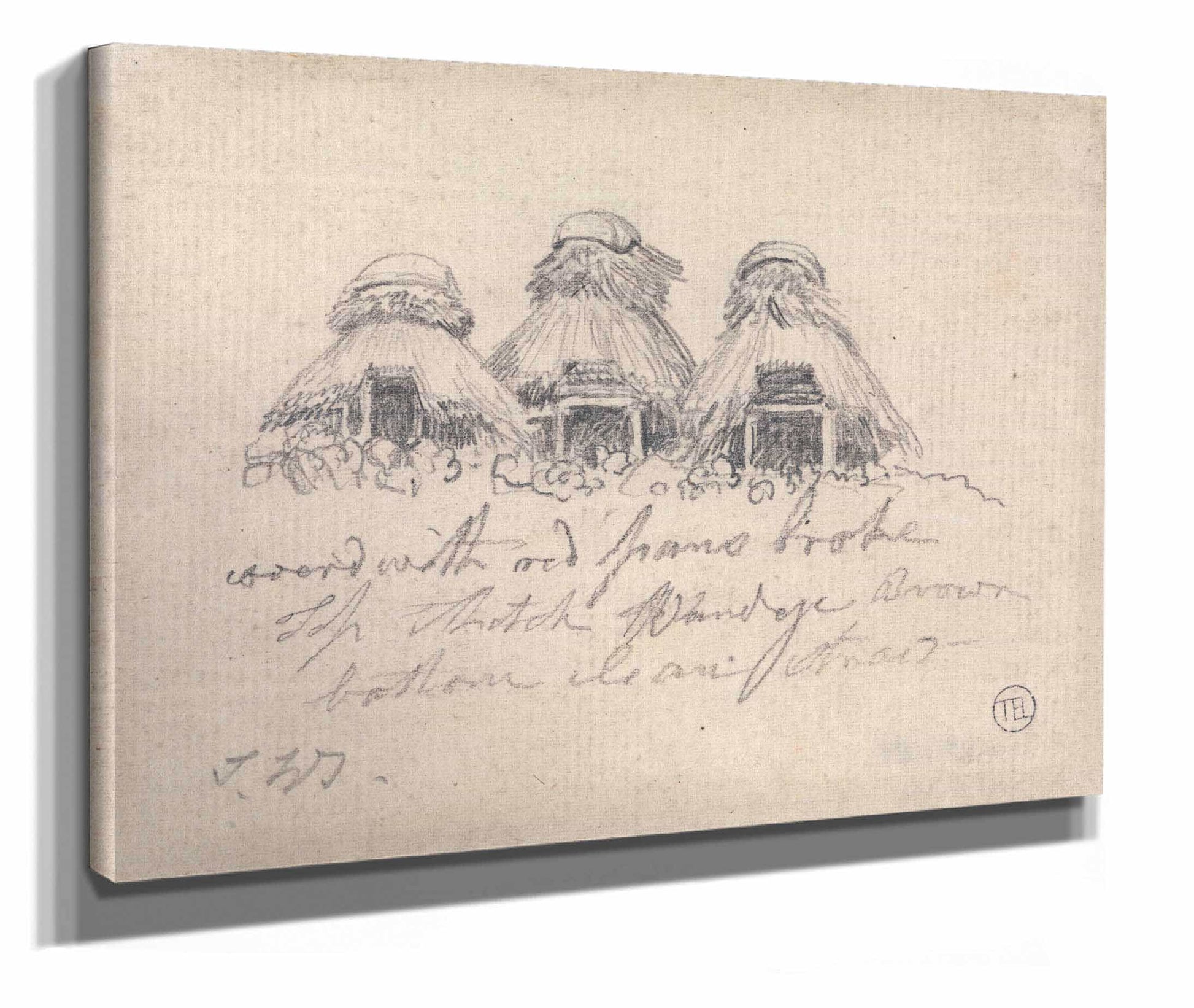 Thatched Huts by James Ward