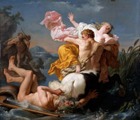 The Abduction Of Deianeira By The Centaur Nessus by Louis Jean Francois Lagrenee