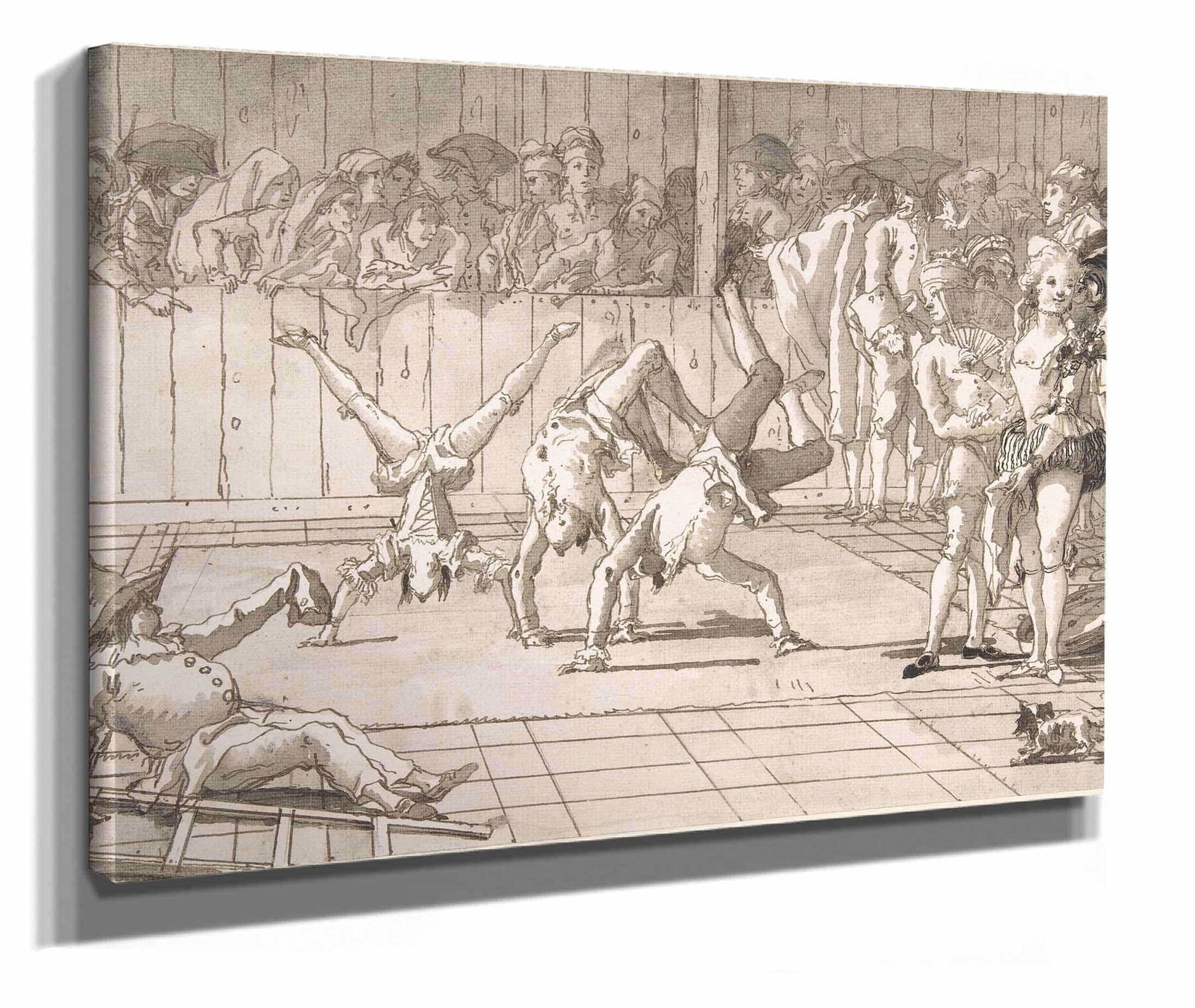 The Acrobats  by Giovanni Domenico Tiepolo