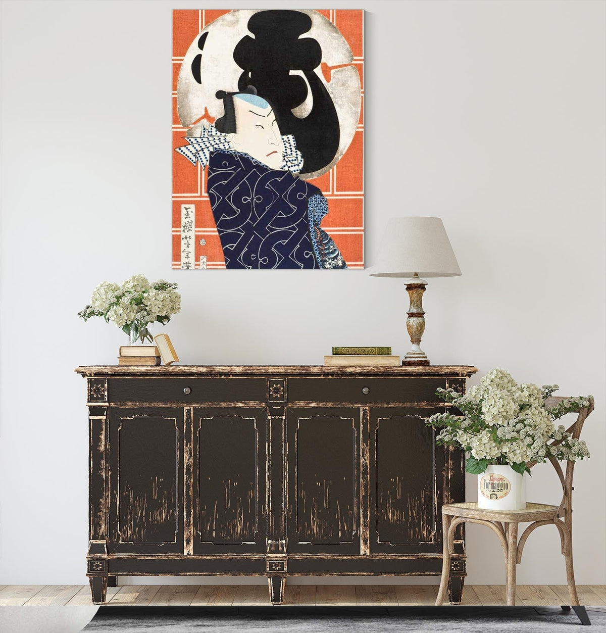 The Actor Bando Hikosaburo V And The Mo Troupe by Tsukioka Yoshitoshi