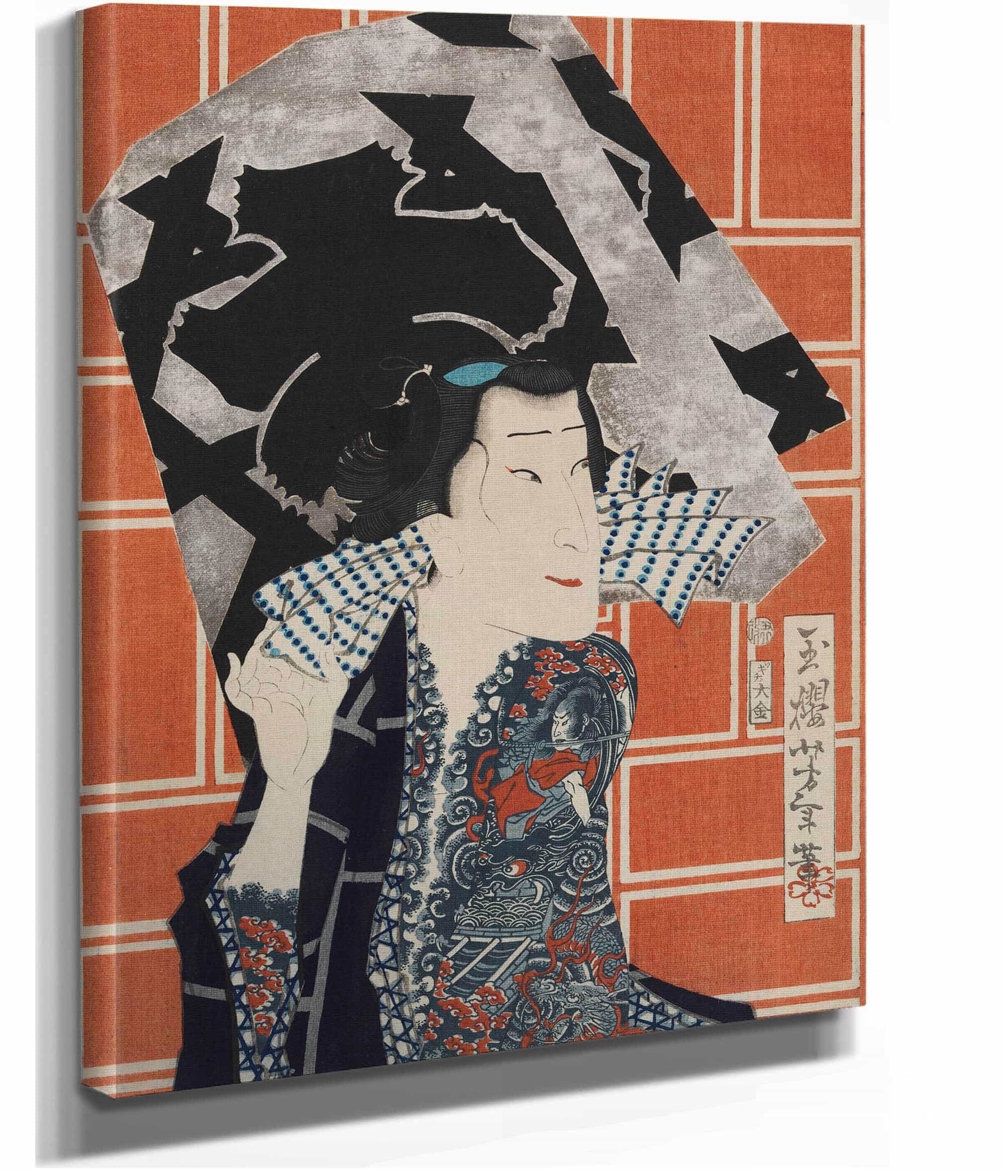 The Actor Sawamura Tanosuke Iii For A Fire Troupe by Tsukioka Yoshitoshi