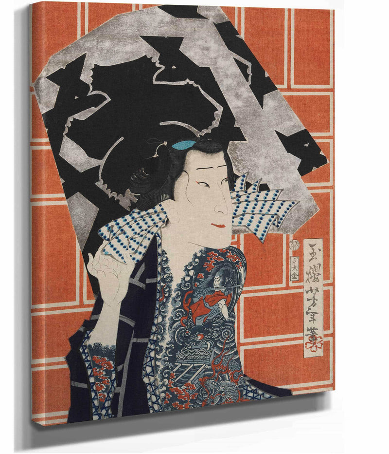 The Actor Sawamura Tanosuke Iii For A Fire Troupe by Tsukioka Yoshitoshi