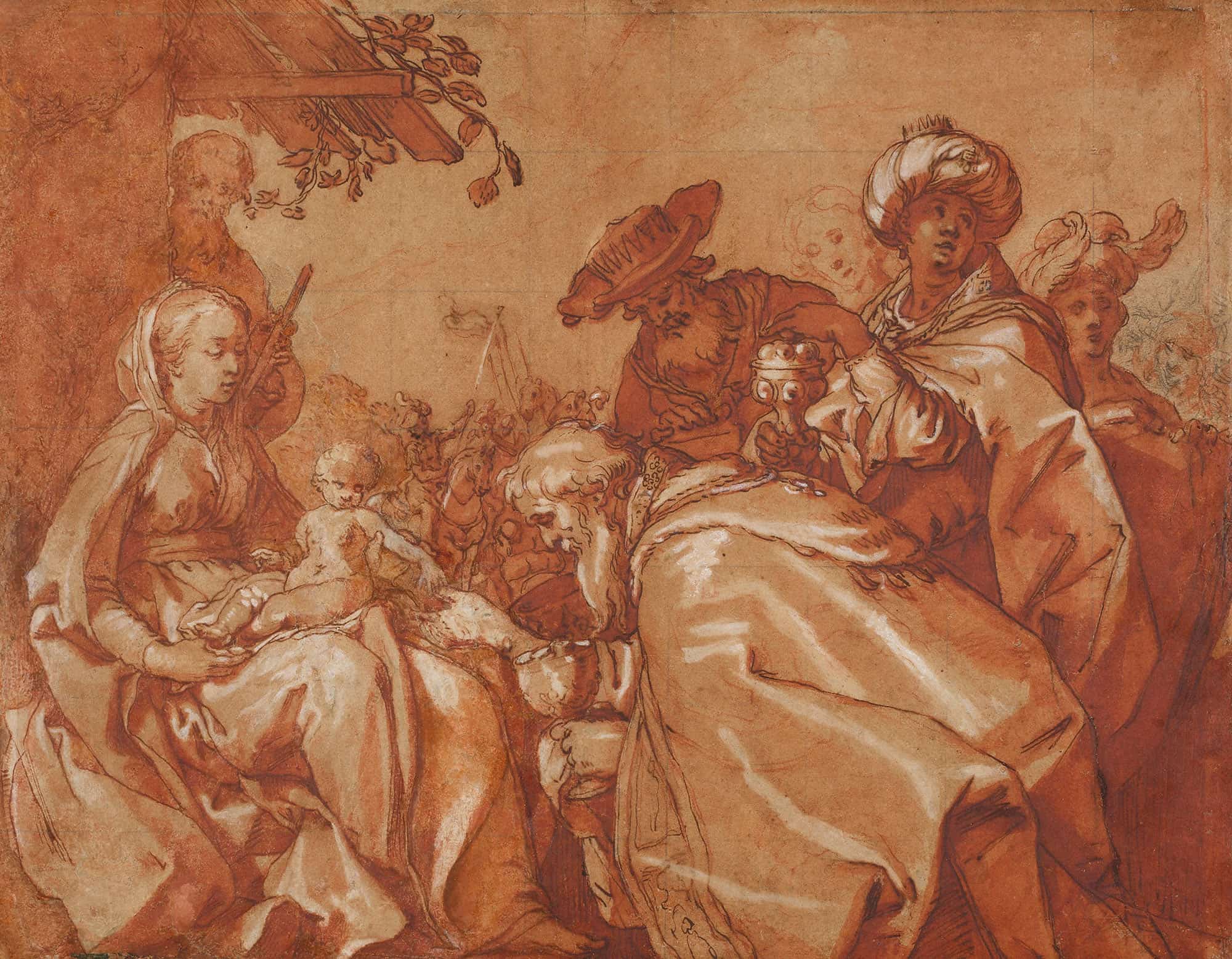 The Adoration Of The Magi by Abraham Bloemaert