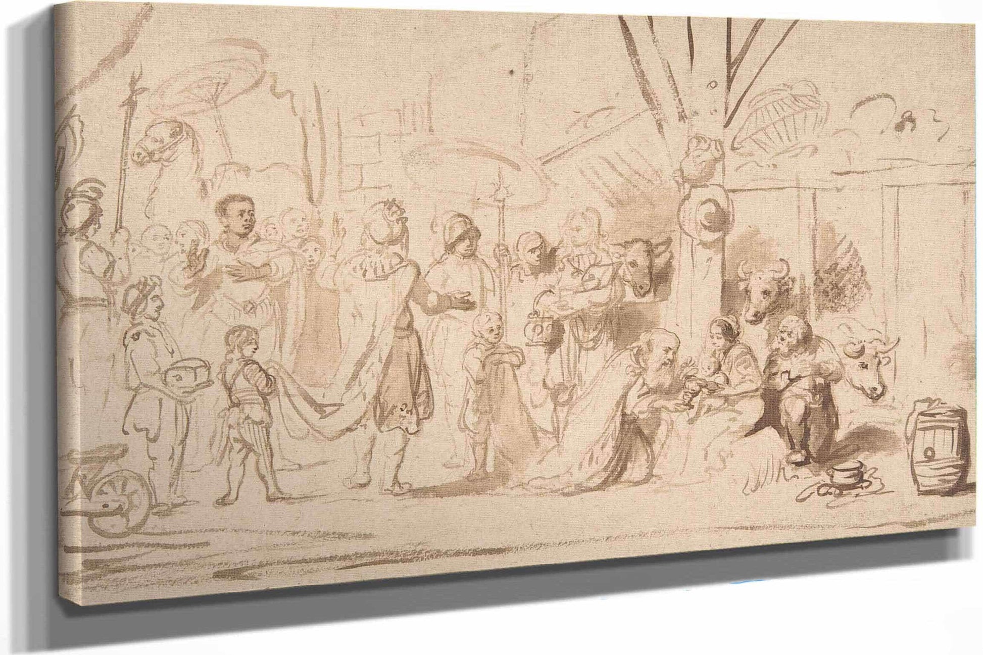 The Adoration Of The Magi Th Century by Nicolaes Maes