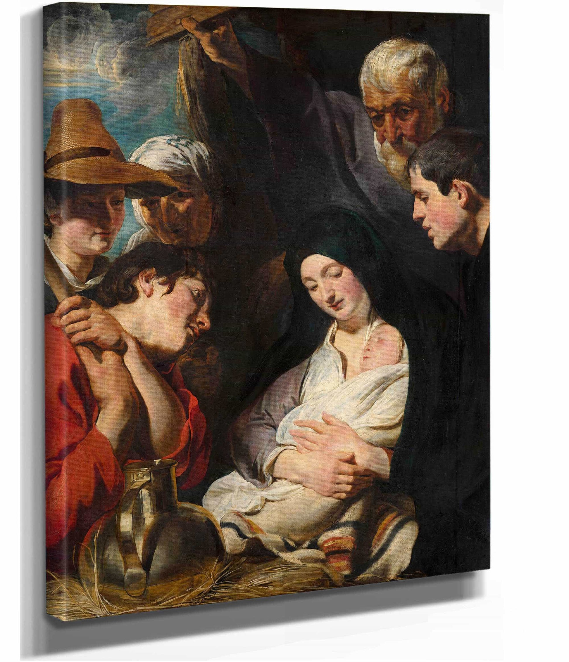 The Adoration Of The Shepherds by Jacob Jordaens
