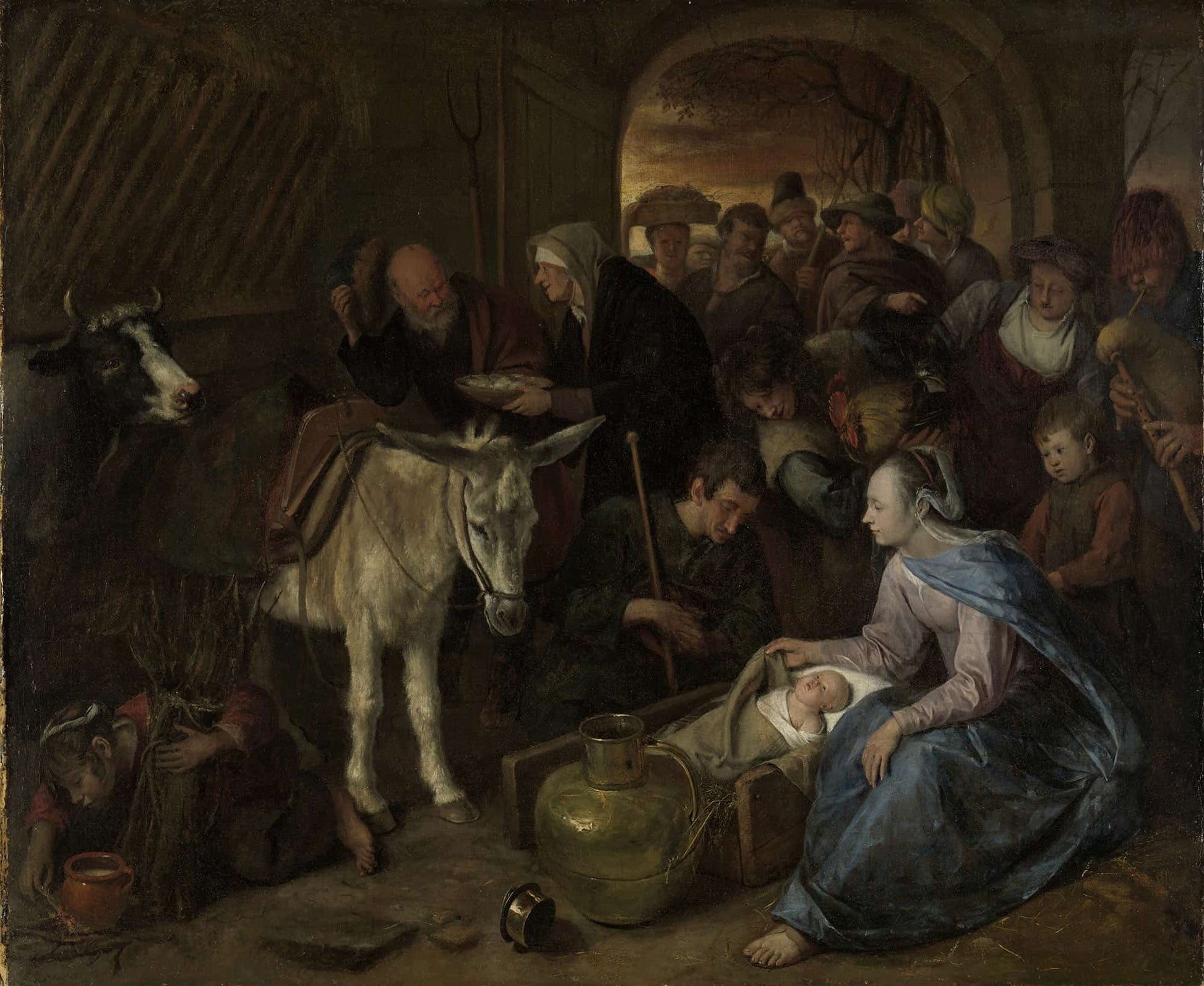 The Adoration Of The Shepherds by Jan Steen