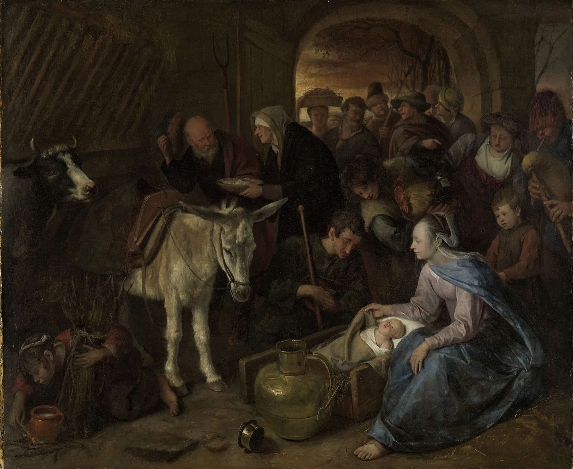 The Adoration Of The Shepherds by Jan Steen