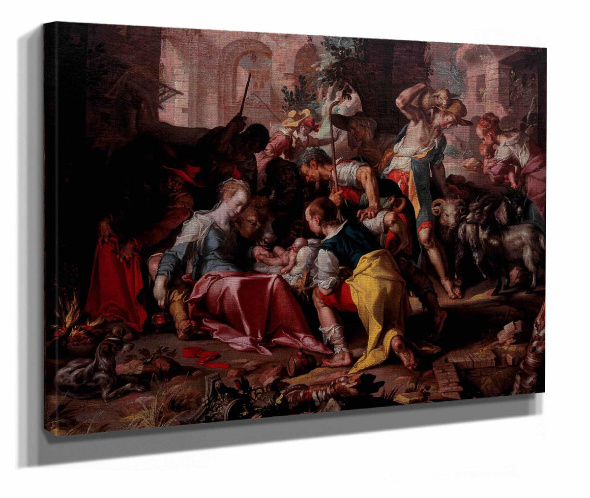 The Adoration Of The Shepherds by Joachim Wtewael